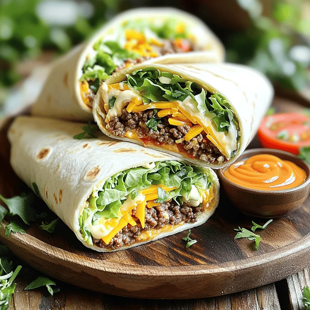 Big Mac Wraps with Special Sauce Tasty and Simple Meal