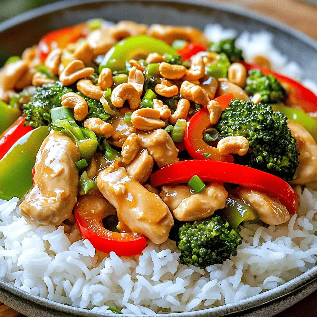 Thai Cashew Chicken Stir Fry Flavorful and Simple Recipe