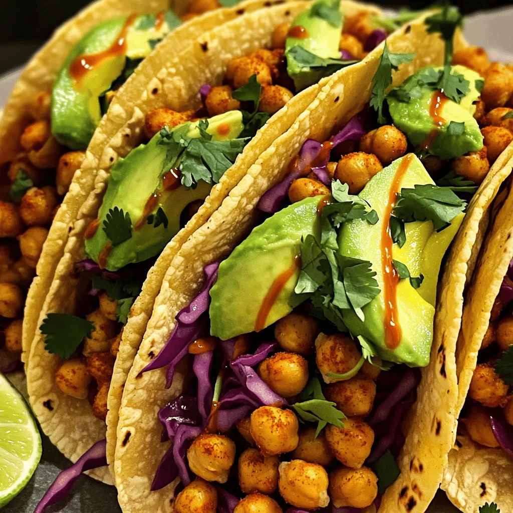 Spicy Chickpea Tacos Quick Dinner Delight
