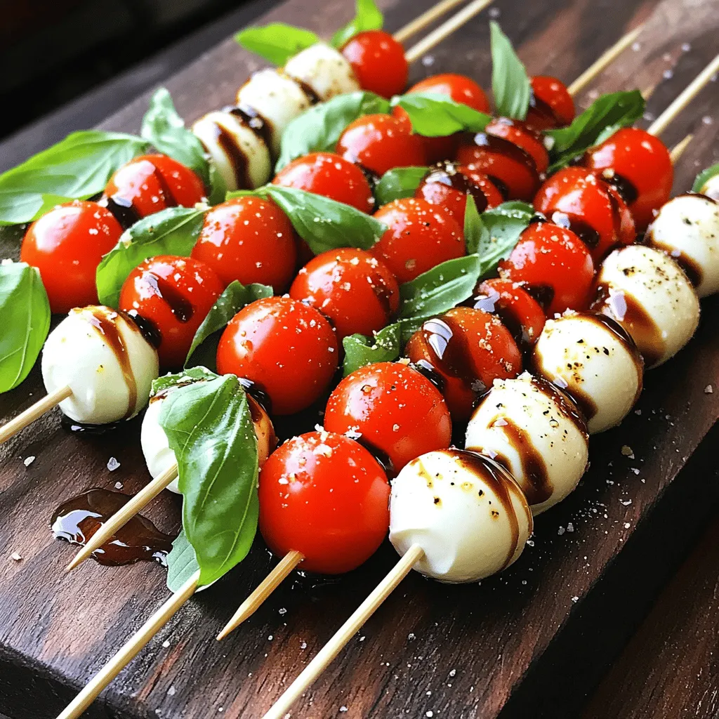 Mini Caprese Skewers Simple and Tasty Appetizer