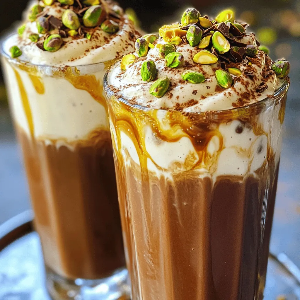 Chocolate Pistachio Cold Brew Shake Delightful Treat
