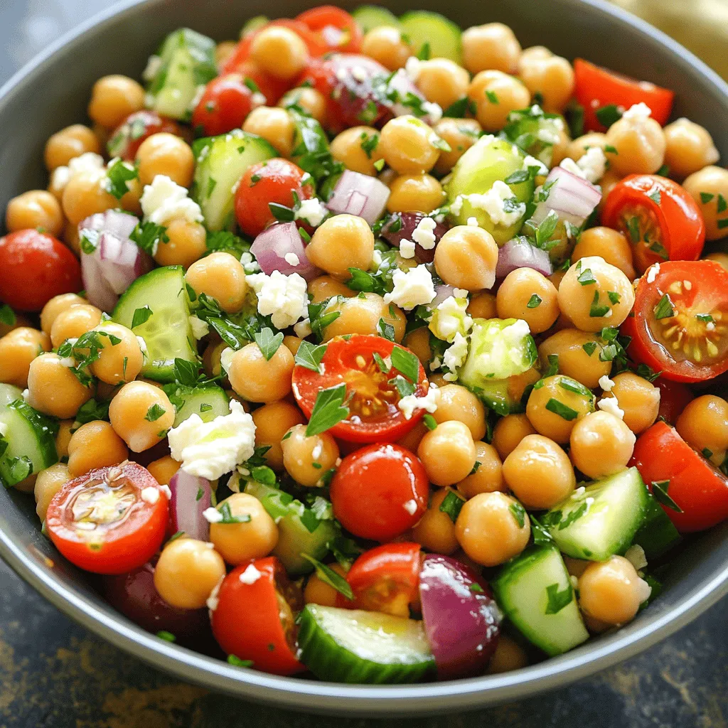 Mediterranean Chickpea Salad Fresh and Flavorful Dish