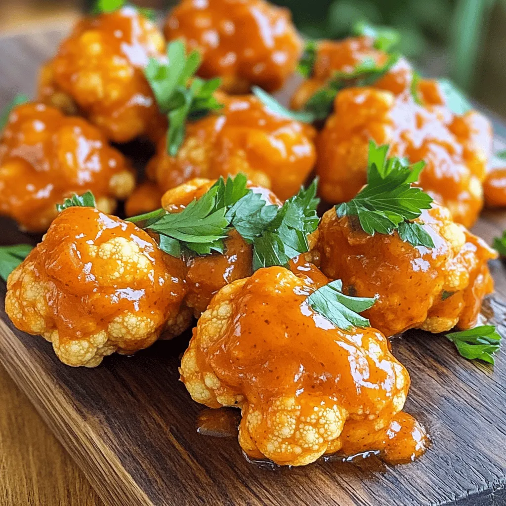 Buffalo Cauliflower Bites Tasty and Crispy Delight