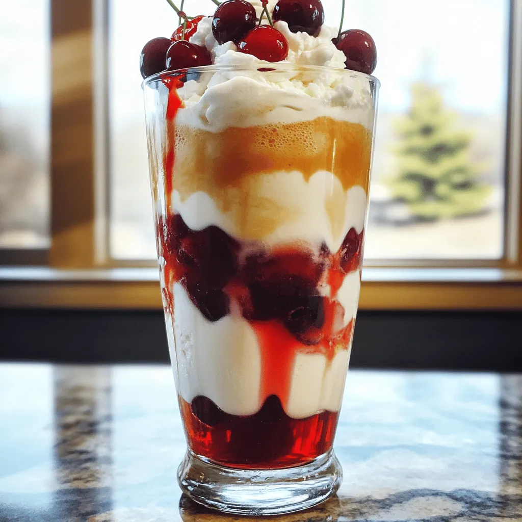 Cherry Cola Cream Float Refreshing Summer Treat
