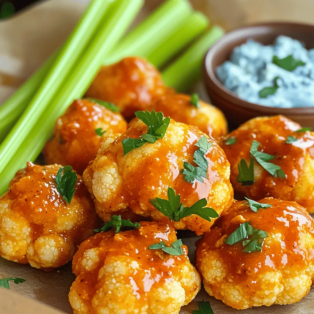 Buffalo Cauliflower Bites Flavorful and Crispy Treat
