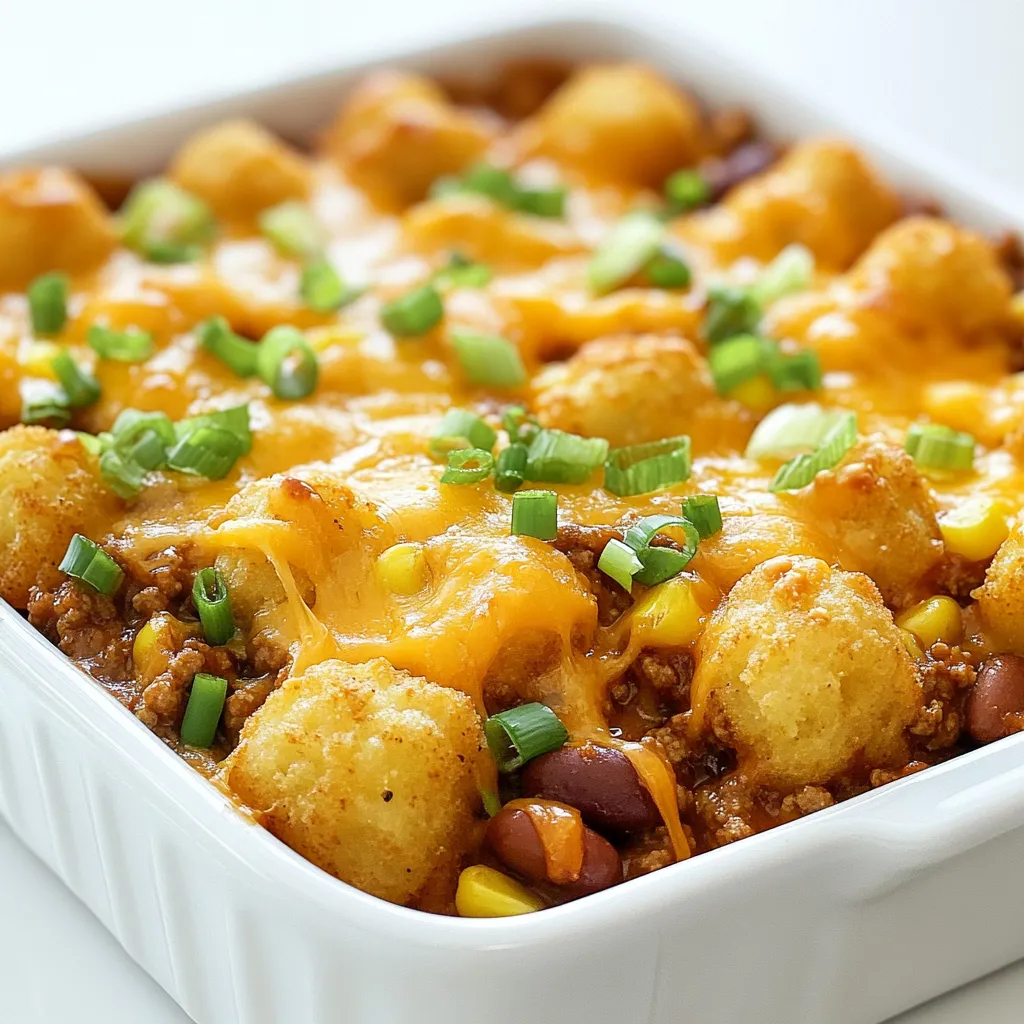 Chili Cheese Tater Tot Casserole Flavorful Comfort Dish