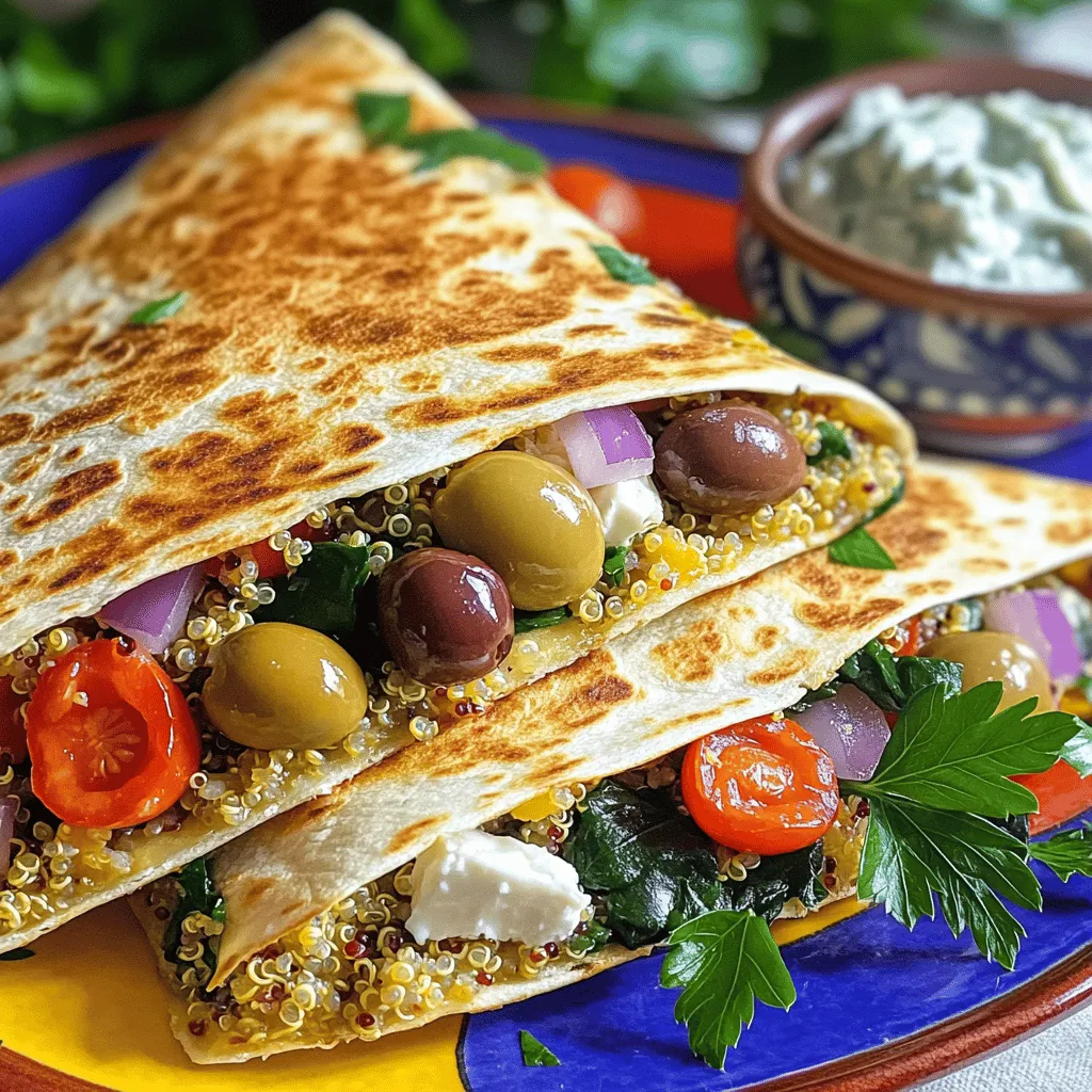 Mediterranean Quesadilla Flavorful and Simple Dish