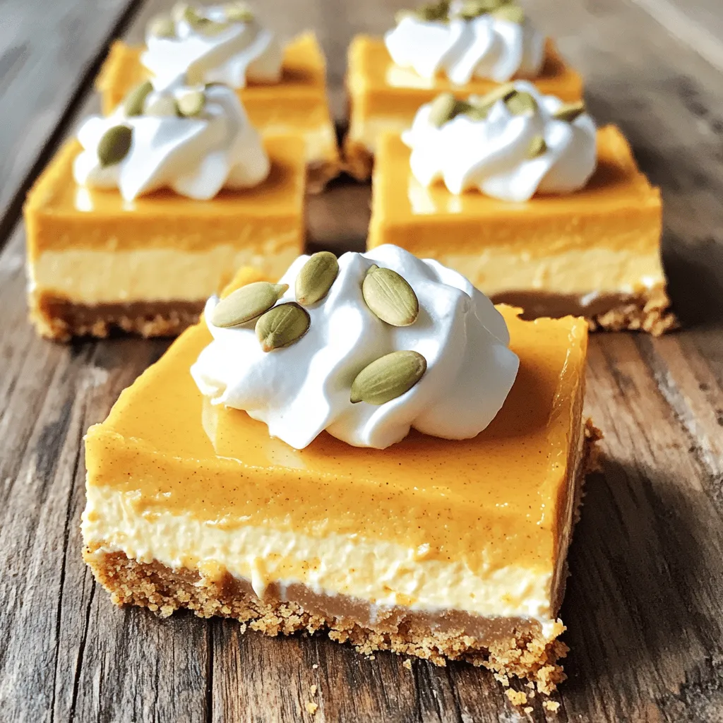 Pumpkin Cheesecake Bars Irresistible Dessert Delight