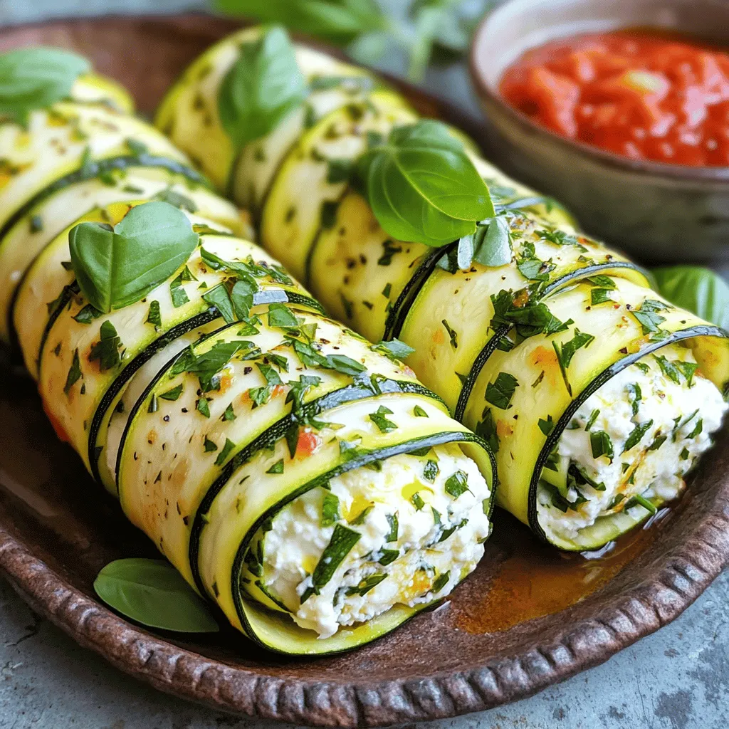 Herbed Ricotta Zucchini Roll Ups Flavorful and Healthy