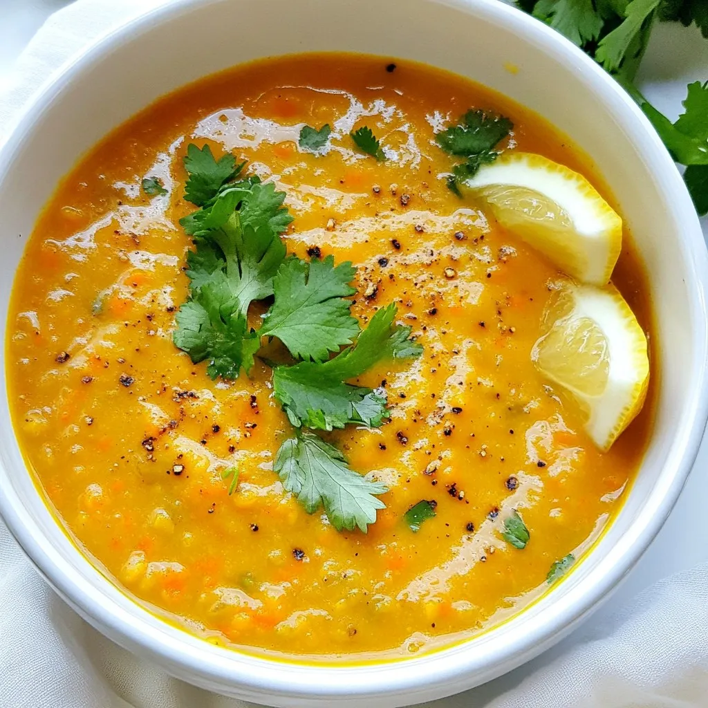 Creamy Carrot Lentil Soup Simple and Satisfying Bowl