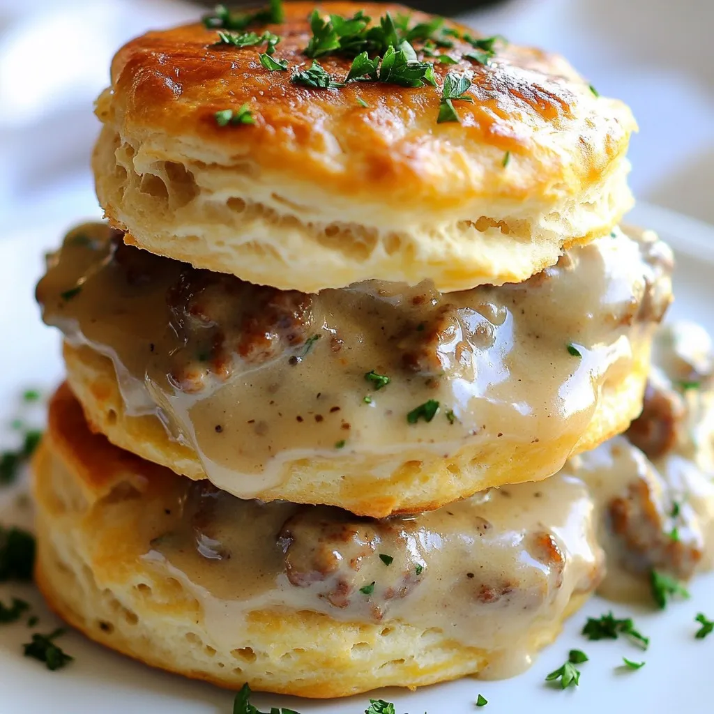 Classic Biscuits and Gravy Flavorful Breakfast Treat