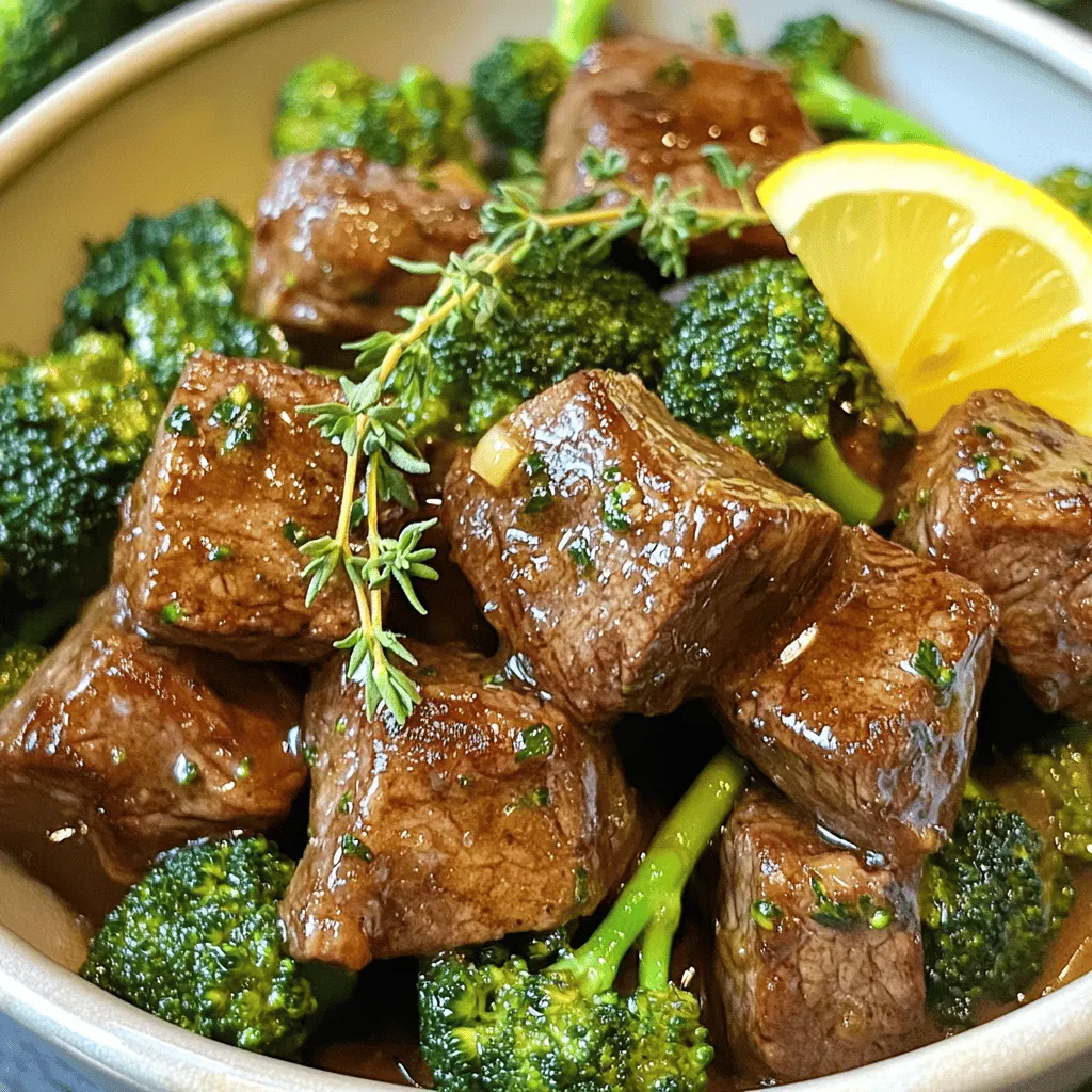 Garlic Butter Steak Bites With Broccoli Delight