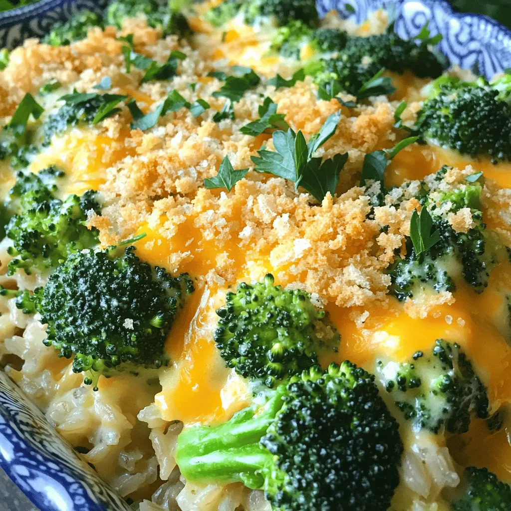 Cheesy Broccoli Rice Casserole Flavorful Comfort Dish