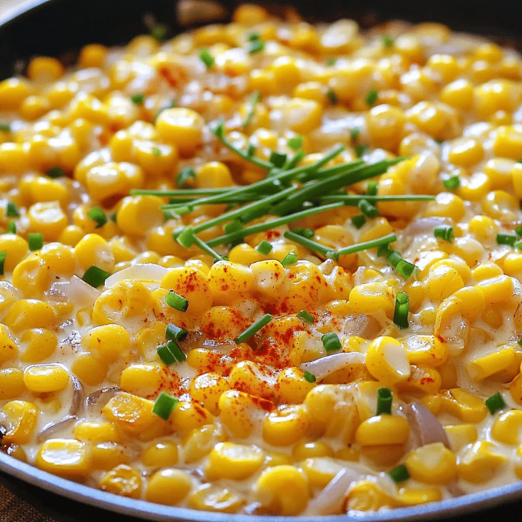 Creamy Skillet Corn Savory Side Dish Recipe