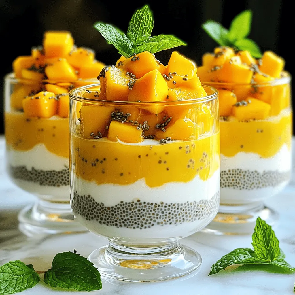 Mango Coconut Chia Pudding Tasty and Nourishing Treat