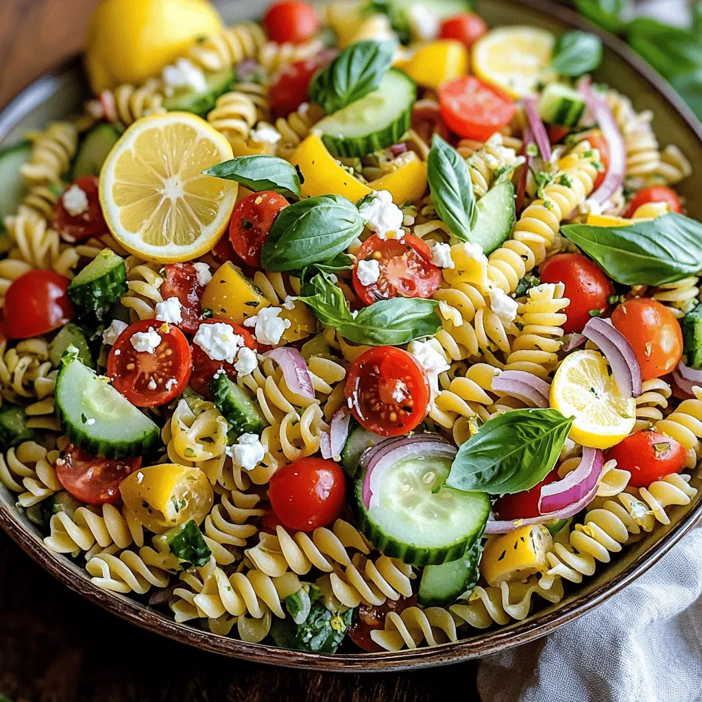 Lemon Basil Pasta Salad Fresh and Flavorful Delight