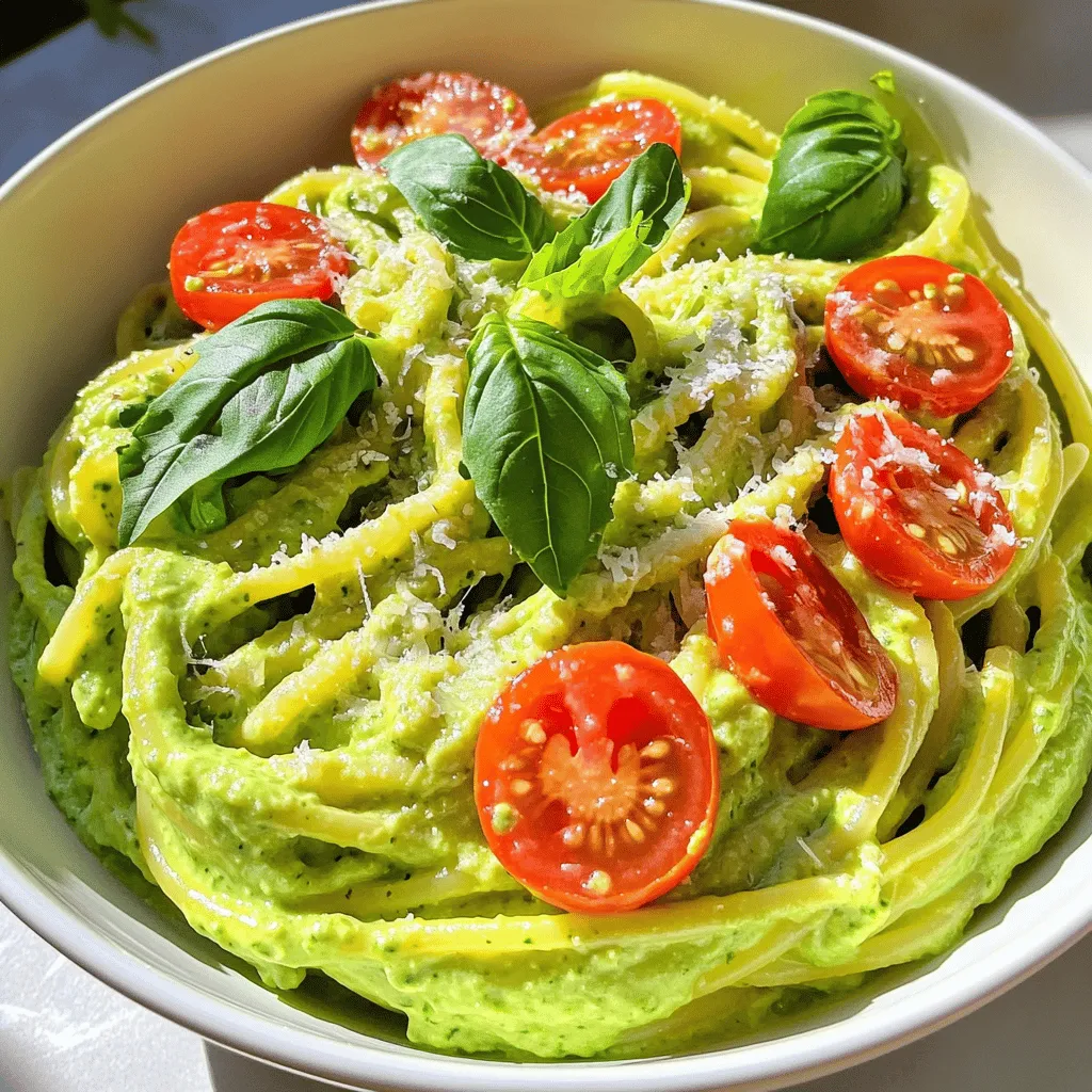 Creamy Avocado Pasta Simple and Quick Delight
