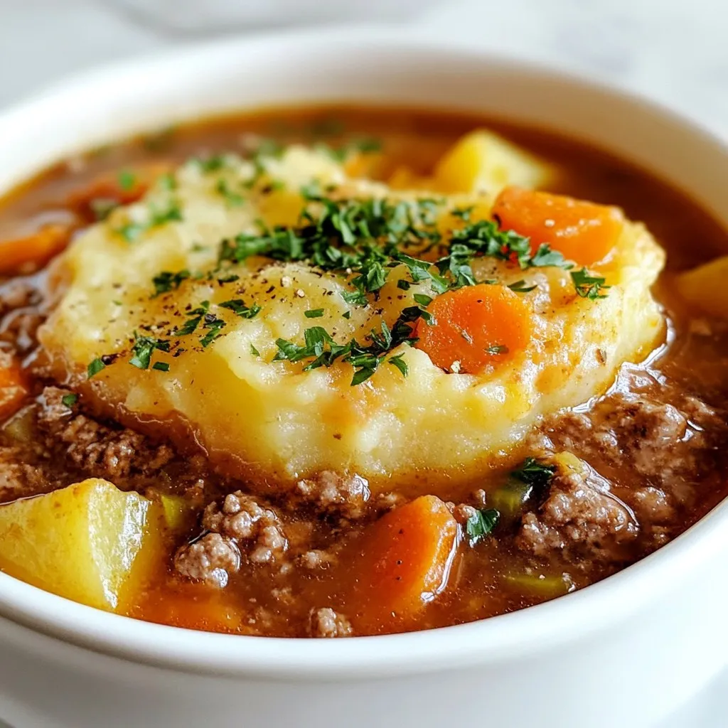Hearty Shepherds Pie Soup Comforting Cold Weather Dish