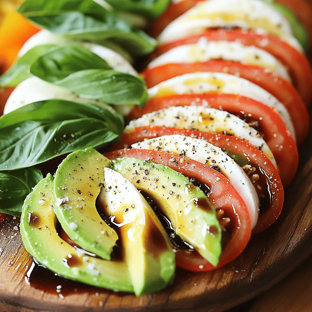 Satisfying Avocado Caprese Salad Simple and Fresh