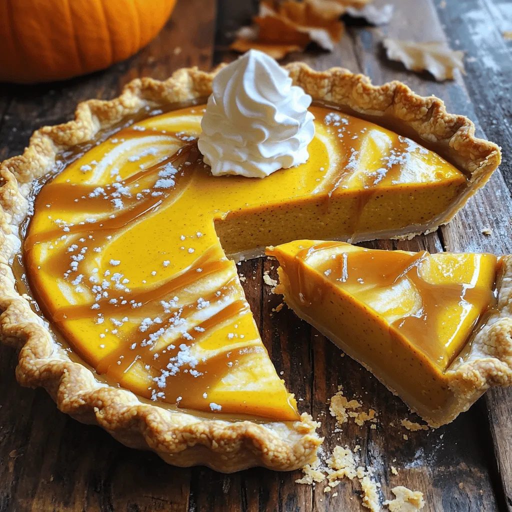 Salted Caramel Pumpkin Pie Delicious Fall Treat