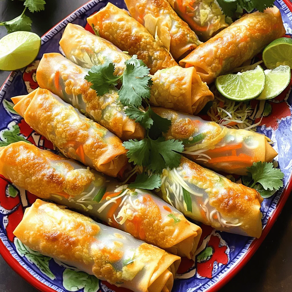 Baked Veggie Spring Rolls Crispy and Healthy Treat