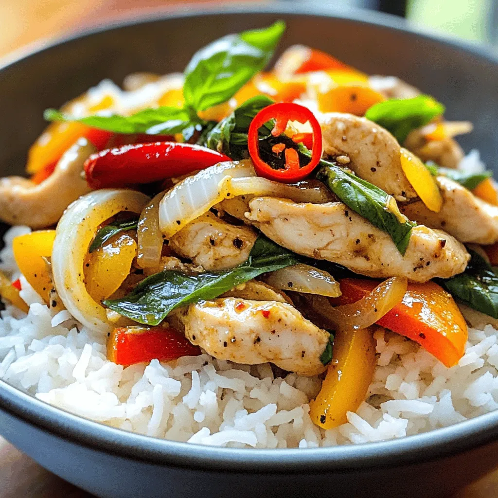 Thai Basil Chicken Stir-Fry Flavorful Weeknight Meal