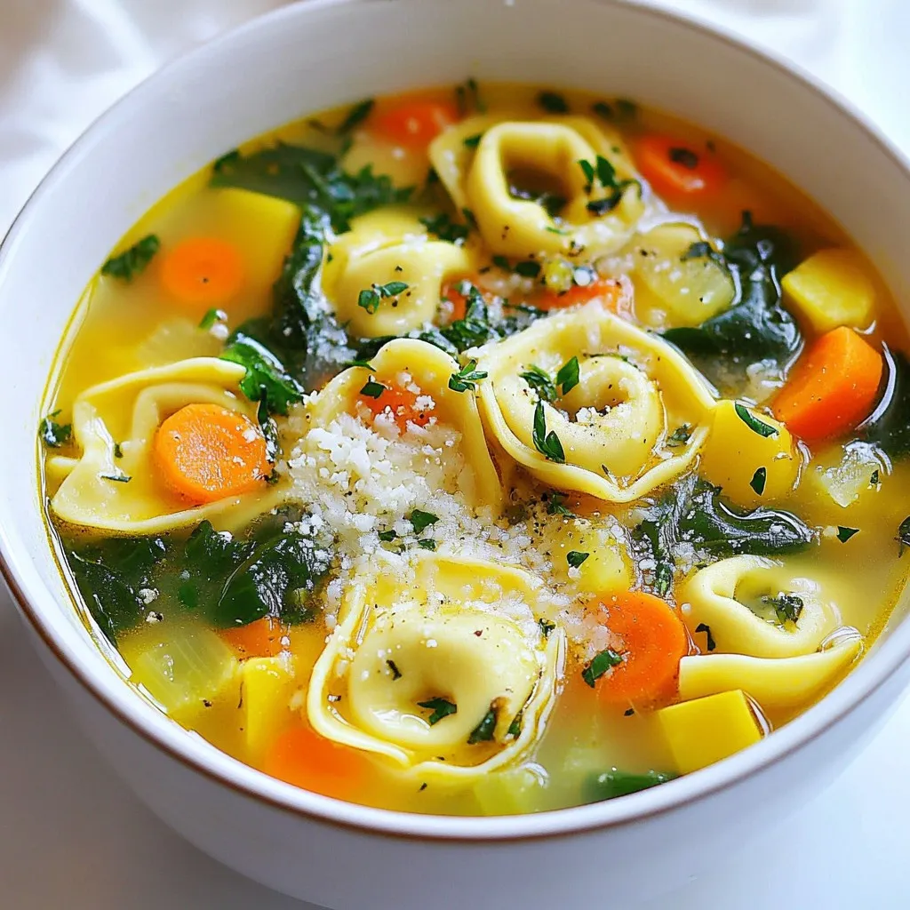 Vegetarian Tortellini Soup Hearty and Flavorful Delight
