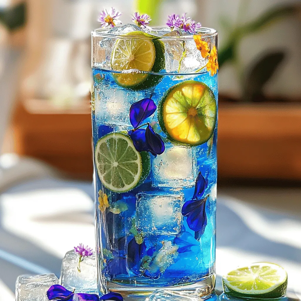 Blue Curacao Butterfly Pea Spritz Refreshing Blend