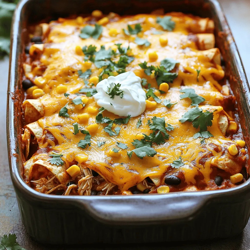 Easy Chicken Enchilada Casserole Quick and Tasty Meal