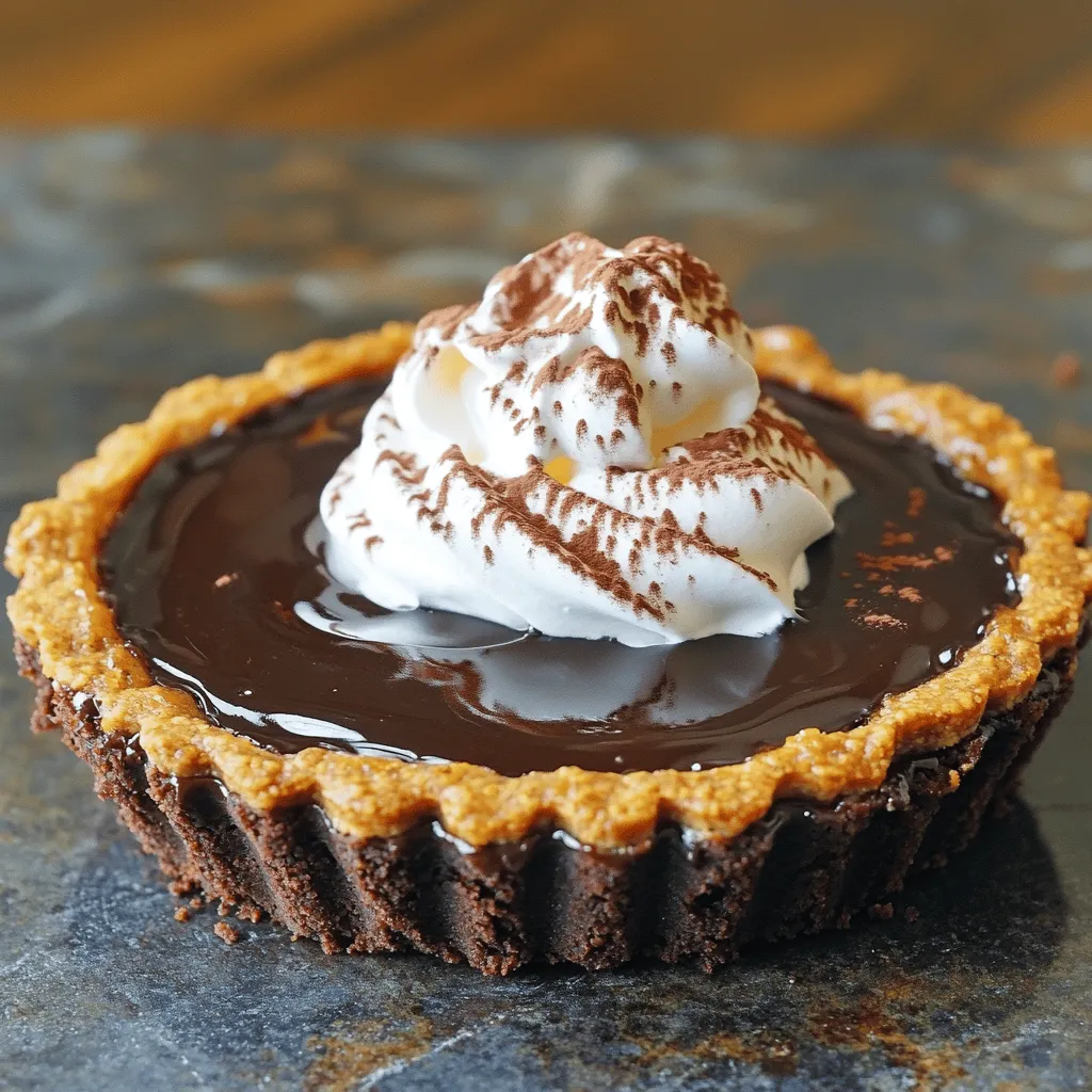 Dark Chocolate Pumpkin Tart Rich and Creamy Delight
