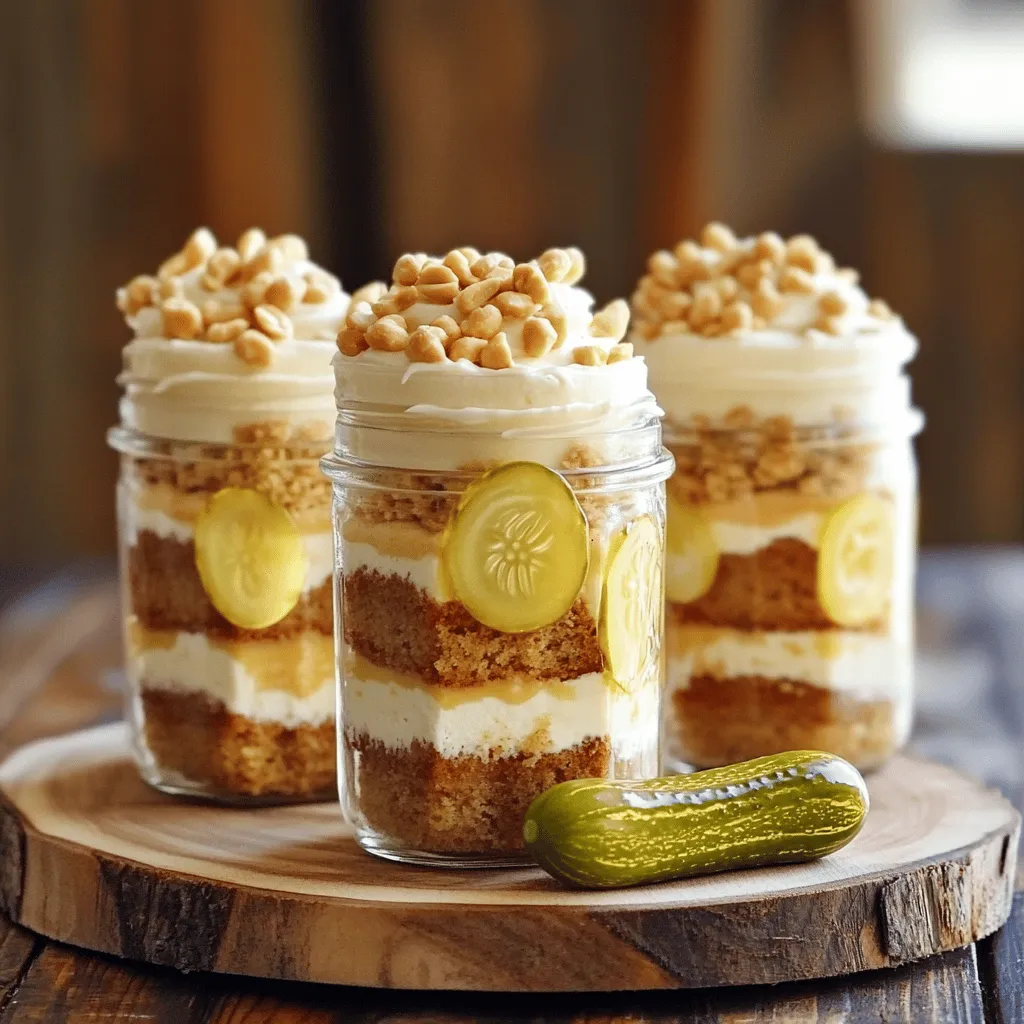 Peanut Butter Pickle Cake Jars Delightful Treat Recipe