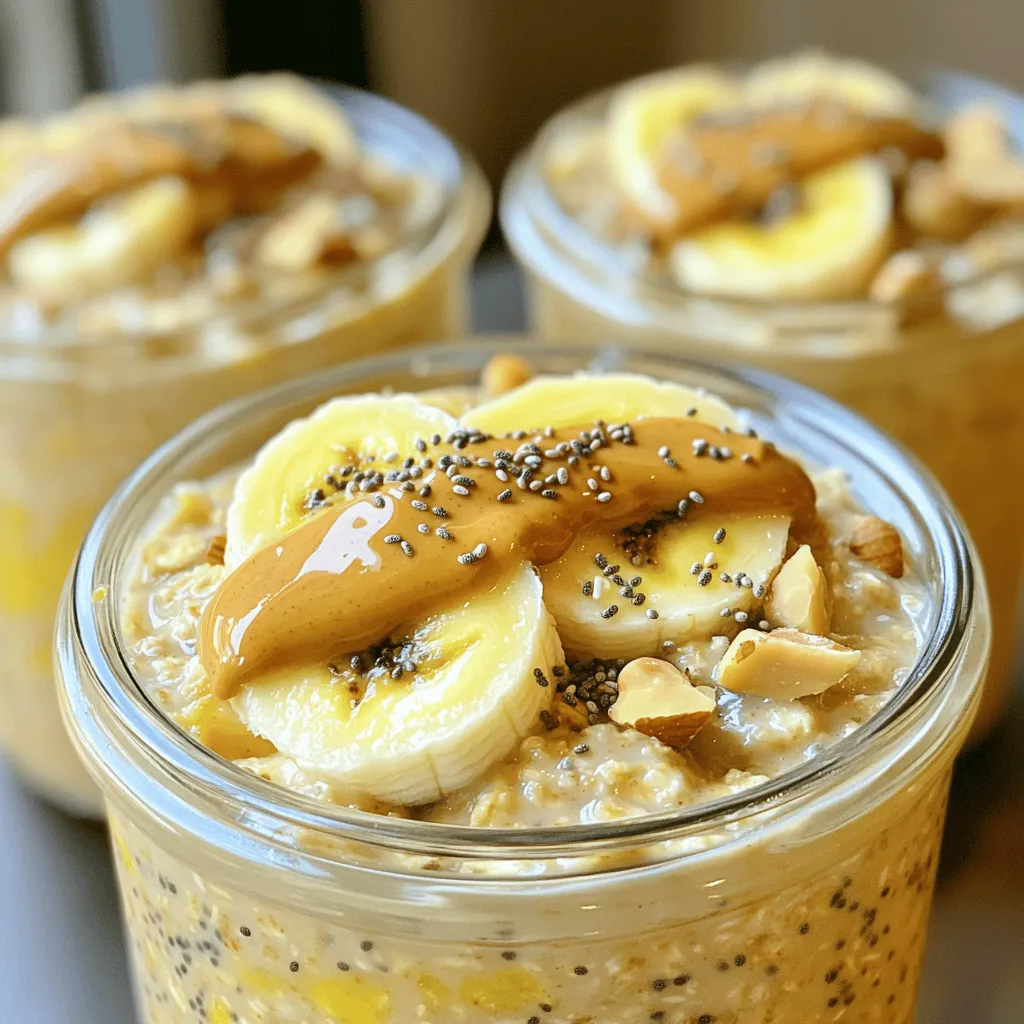 Peanut Butter Banana Overnight Oats Easy Recipe