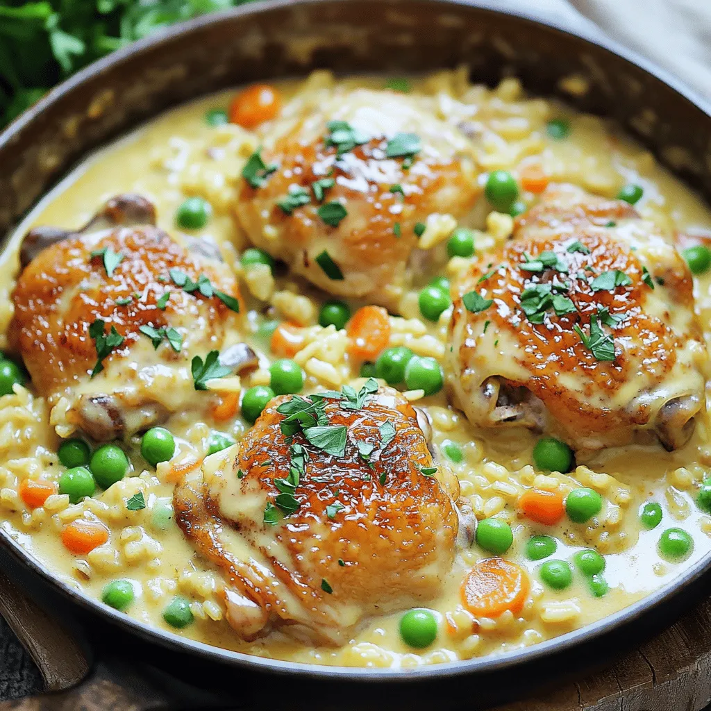 Creamy Smothered Chicken and Rice Delightful Recipe