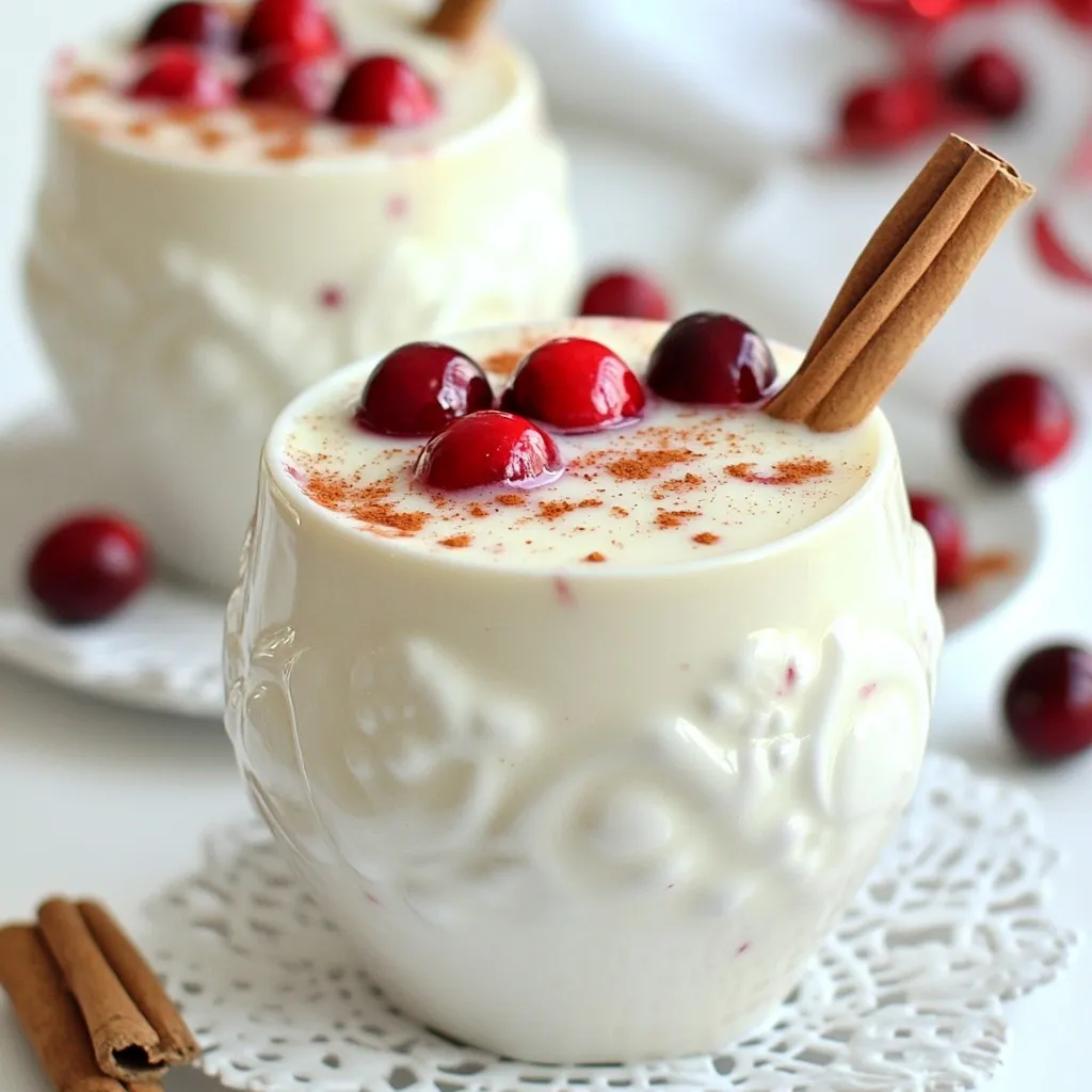 Cozy Cranberry Eggnog Rich Holiday Beverage Recipe