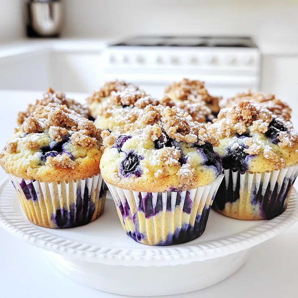 Blueberry Streusel Muffins Bakery Style Delight