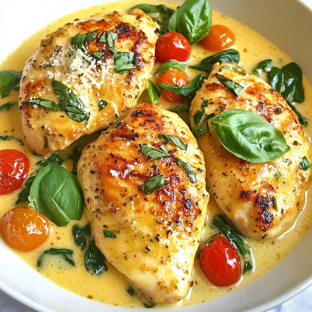 Creamy Garlic Tuscan Chicken Rich and Flavorful Dish