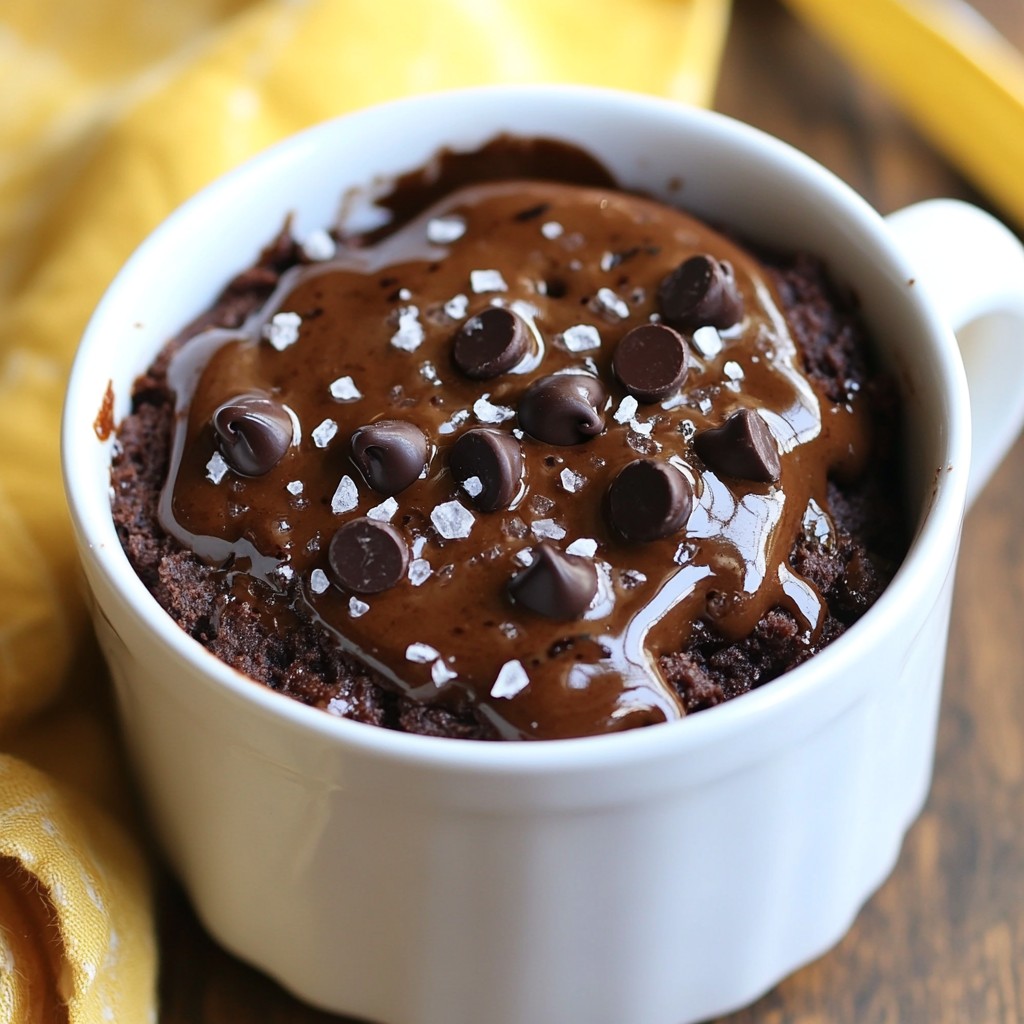Minute Mug Brownie Quick and Simple Dessert Recipe