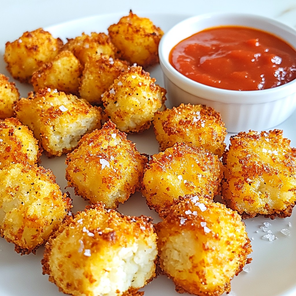 Cheesy Cauliflower Tater Tots Crispy and Flavorful