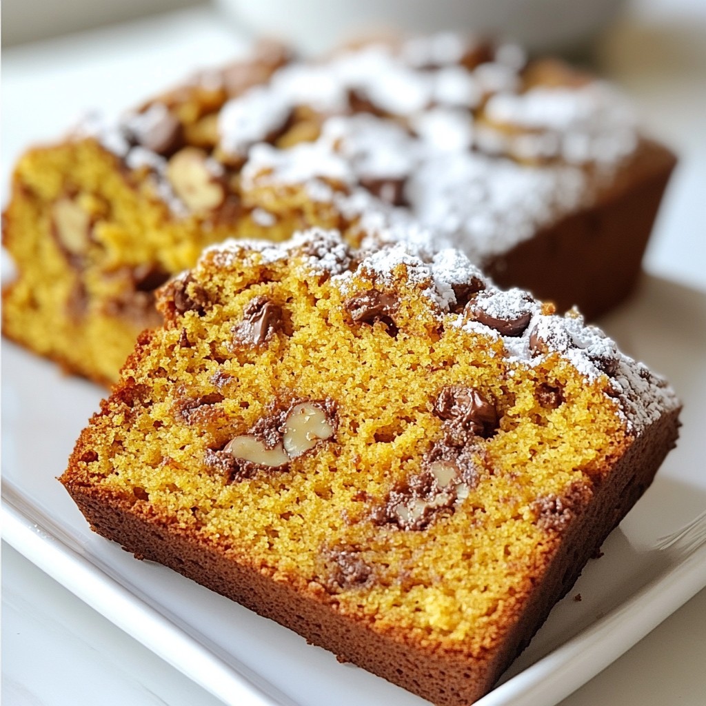 Chocolate Chip Pumpkin Bread Irresistible Fall Treat