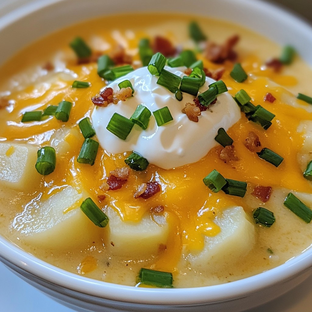 Loaded Baked Potato Soup Creamy and Comforting Dish
