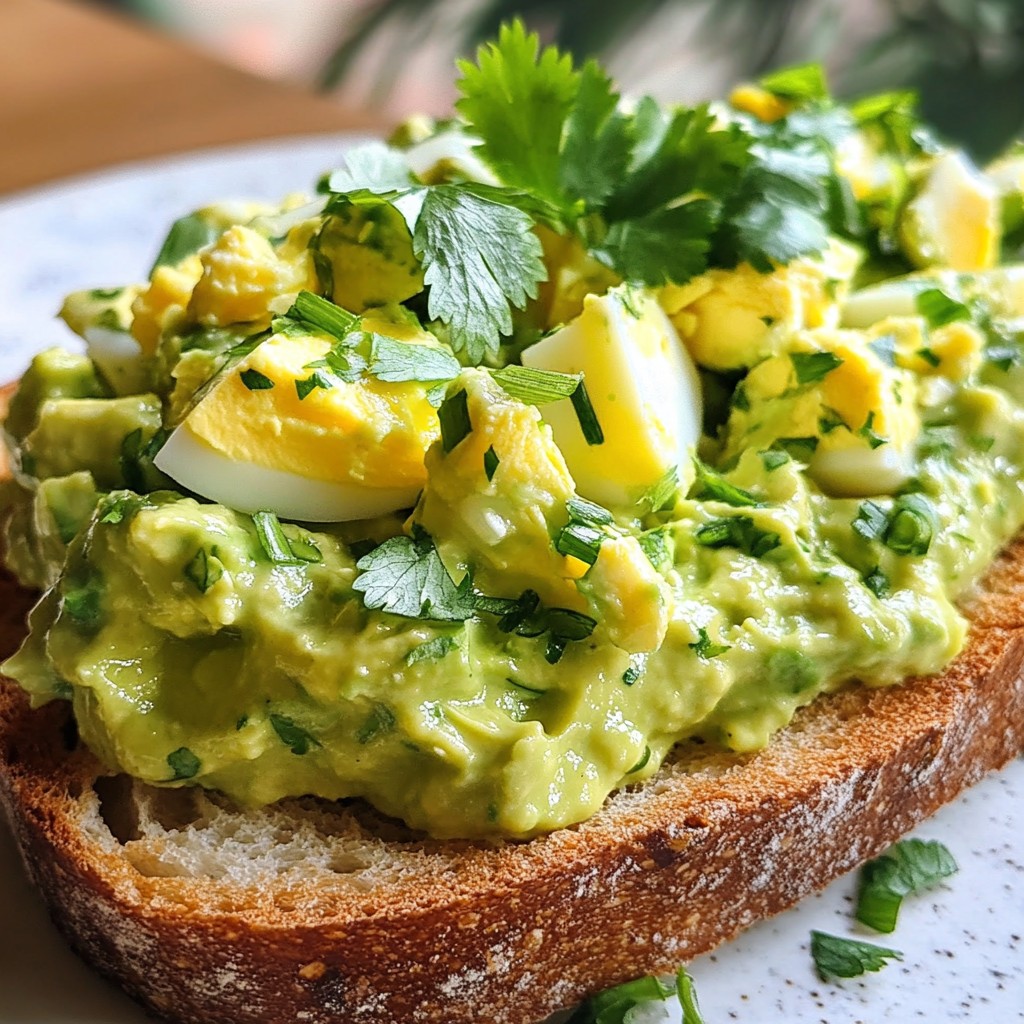 Healthy Avocado Egg Salad Creamy and Quick Recipe
