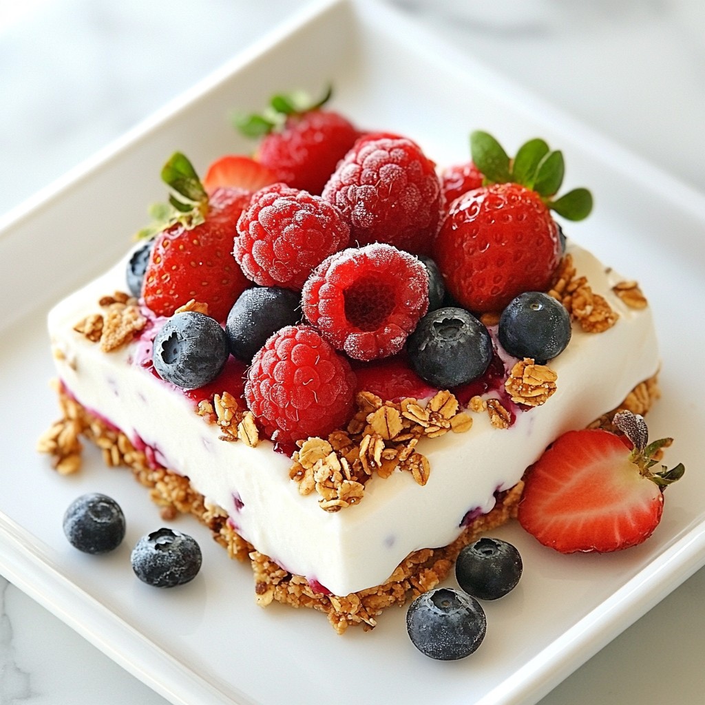 Frozen Yogurt Bark with Berries Cool and Creamy Treat
