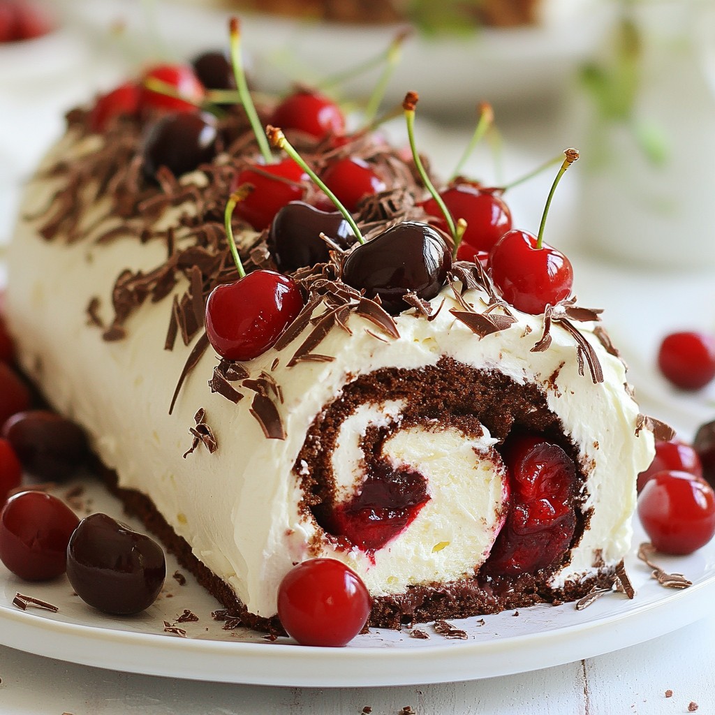 Black Forest Cake Roll Delightful Recipe Made Easy