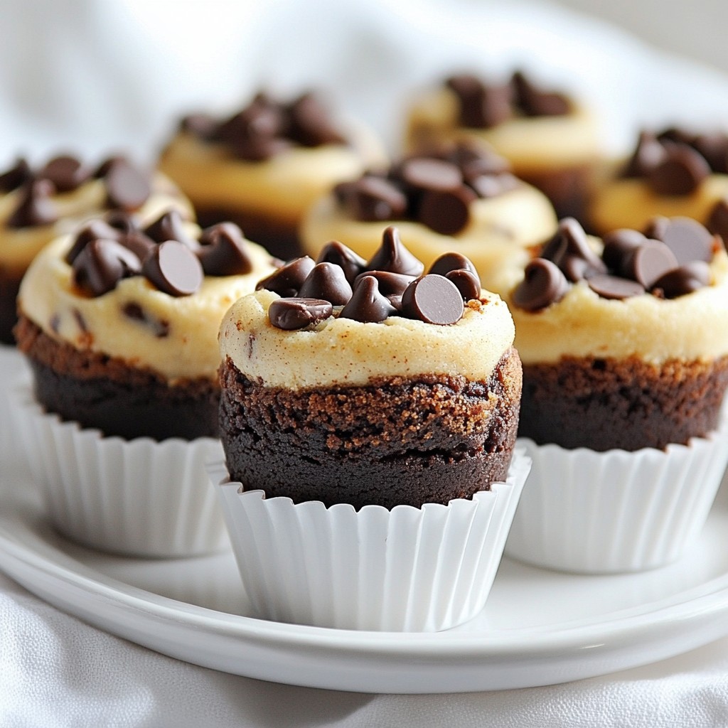 Chocolate Chip Cookie Dough Brownie Bites Delight