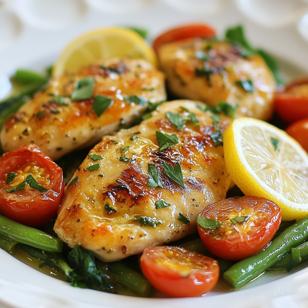 One Pan Lemon Herb Chicken Quick and Easy Meal