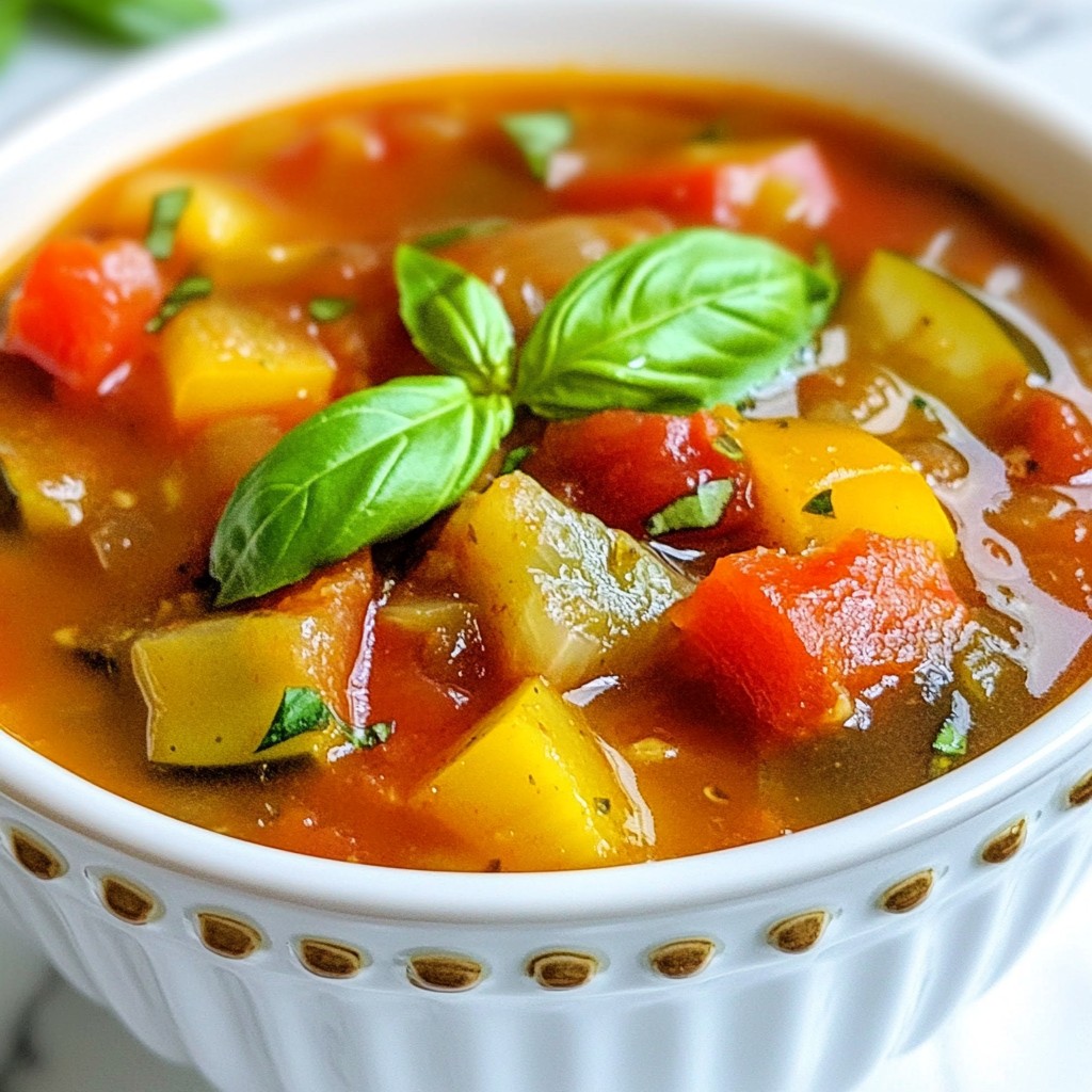 Ratatouille Soup Deliciously Simple and Nutritious Dish