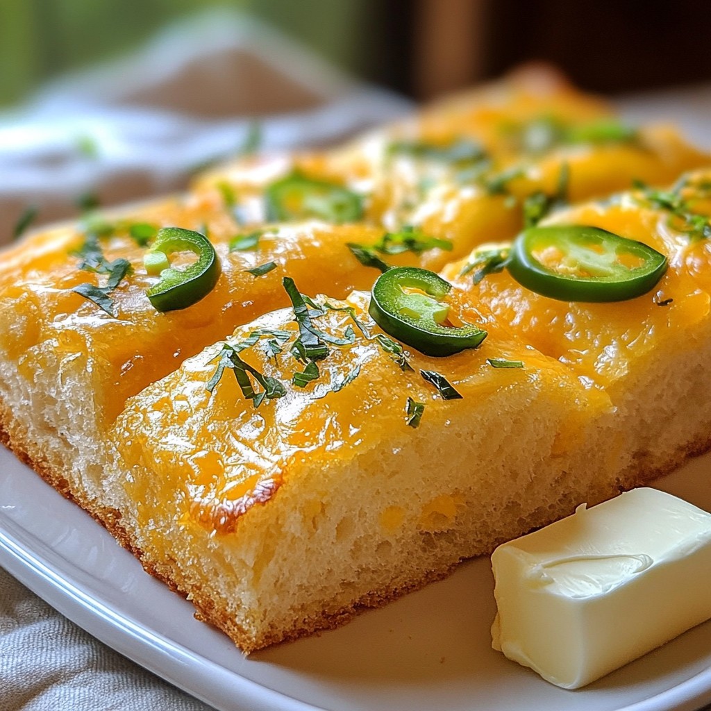 No-Knead Jalapeño Cheddar Bread Flavorful and Easy