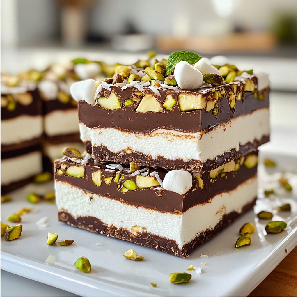 Triple-Decker Choc-Mint Rocky Road Indulgence Recipe