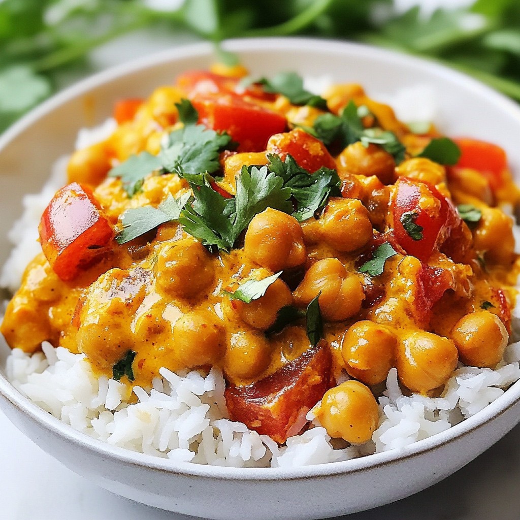 Vegan Chickpea Tikka Masala Flavorful and Easy Recipe
