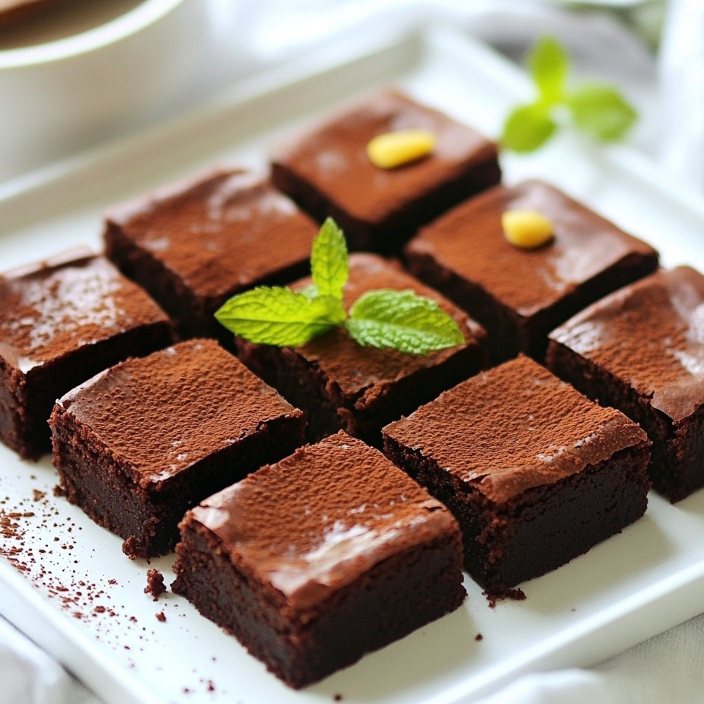 Healthy Date Brownies Nutritious Dessert Delight